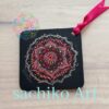 点描曼荼羅アート【赤系お守りアート】 | sachiko Art gallery
